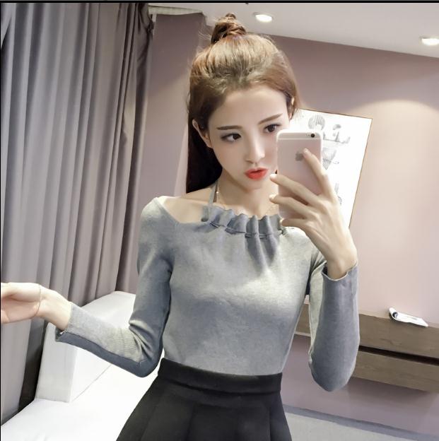 修身露肩T恤女圖片/修身露肩T恤女樣板圖 (4)