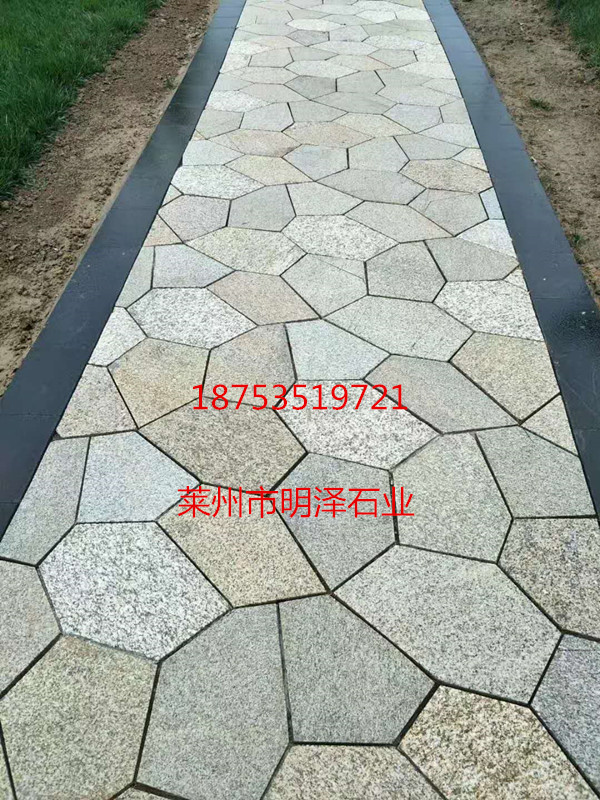 黃銹石碎拼石材圖片/黃銹石碎拼石材樣板圖 (4)