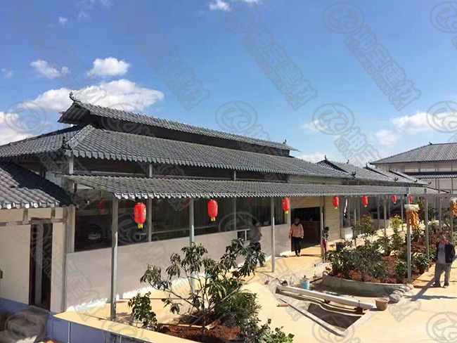 屋面造型設(shè)計，樹脂瓦展魅力之美！
