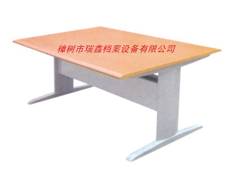 鋼木現(xiàn)代圖書(shū)館閱覽室桌椅組合圖片