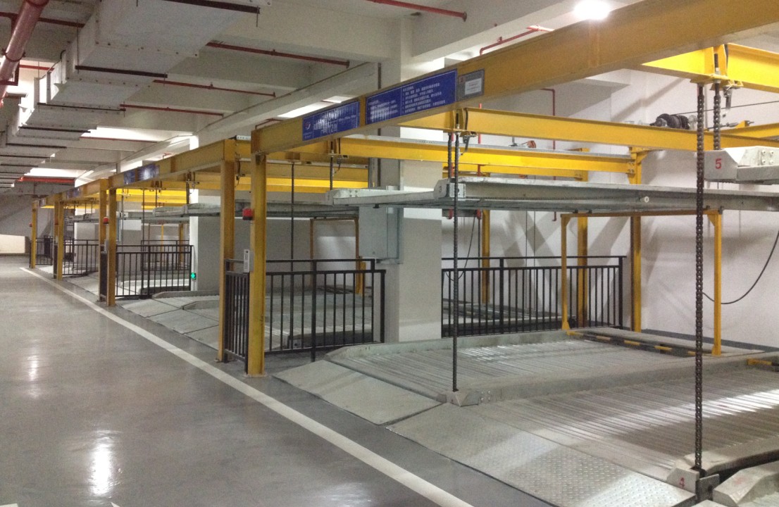 江西南昌寫字樓立體車庫設(shè)備 雙層智能立體車庫升降系統(tǒng)