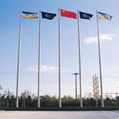 不銹鋼錐形旗桿圖片