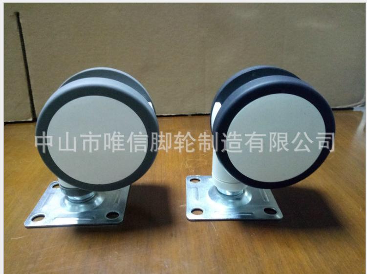 中山3寸絲桿活動(dòng)雙片腳輪圖片/中山3寸絲桿活動(dòng)雙片腳輪樣板圖 (2)