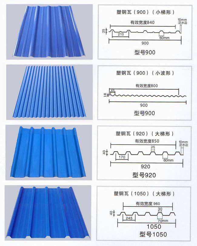 塑鋼瓦圖片/塑鋼瓦樣板圖 (4)