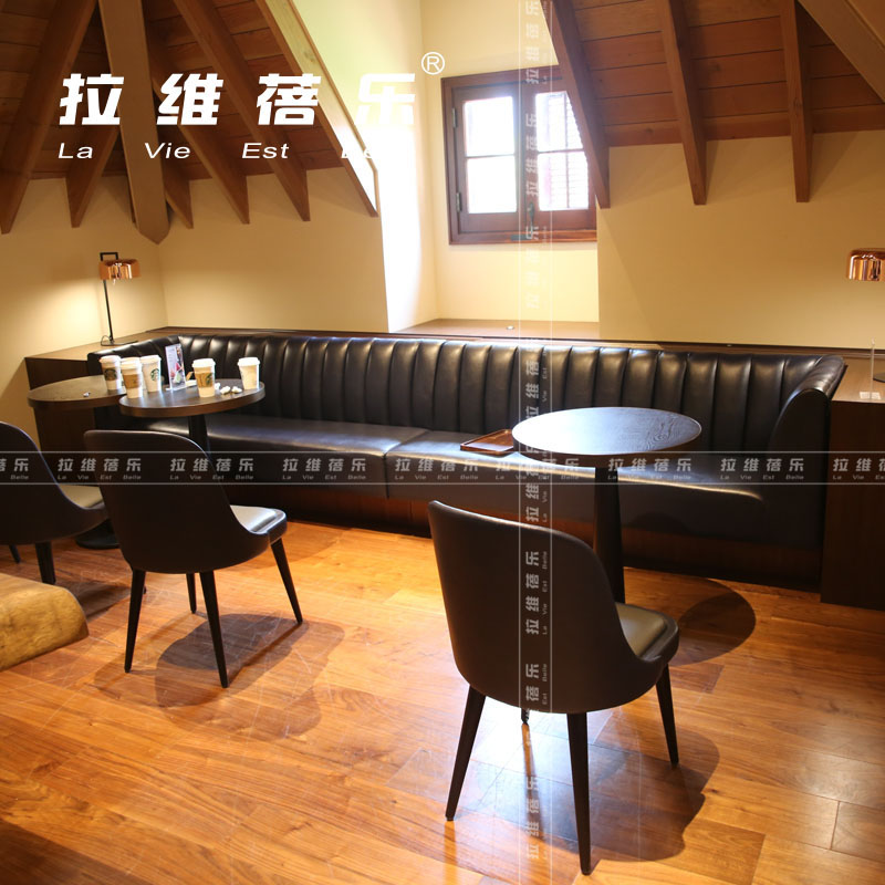 料理店皮藝沙發(fā)圖片/料理店皮藝沙發(fā)樣板圖 (4)