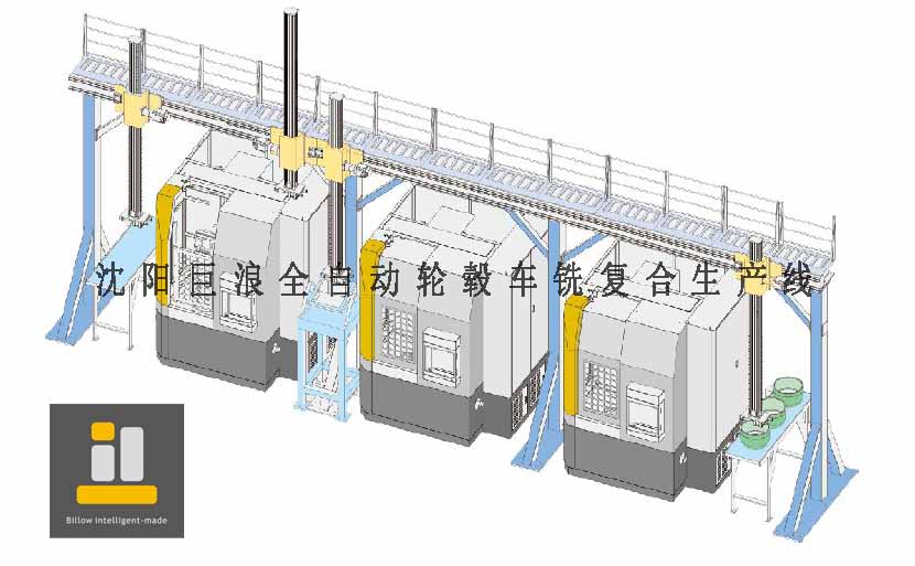 全自動輪轂車銑復合生產(chǎn)線圖片/全自動輪轂車銑復合生產(chǎn)線樣板圖 (2)