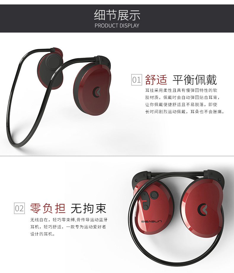 湖北貝爾順骨傳藍牙耳機圖片
