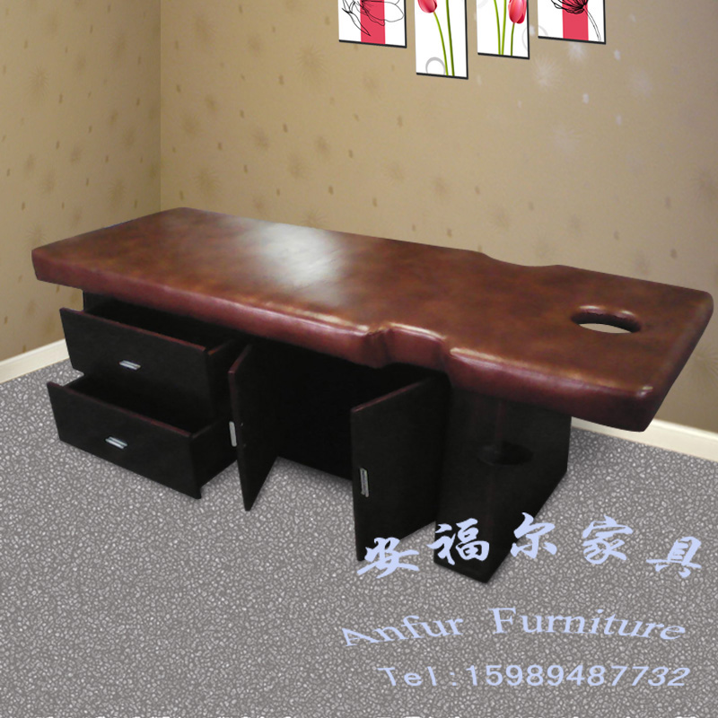 中式頭層牛皮實(shí)木按摩床 理療床圖片/中式頭層牛皮實(shí)木按摩床 理療床樣板圖 (3)