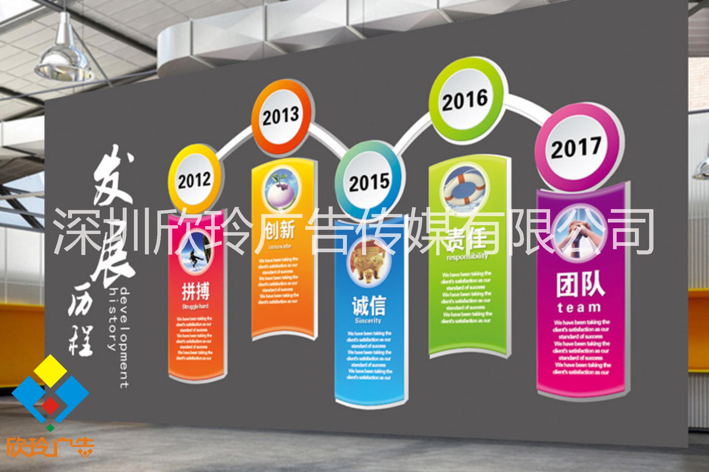 深圳龍華辦公室文化墻設(shè)計制作