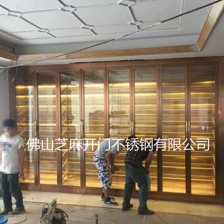 不銹鋼酒柜圖片/不銹鋼酒柜樣板圖 (4)