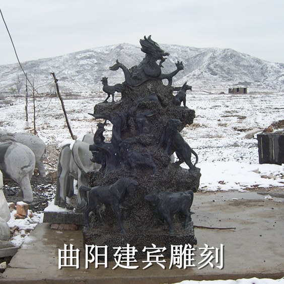 石雕十二生肖圖片/石雕十二生肖樣板圖 (3)