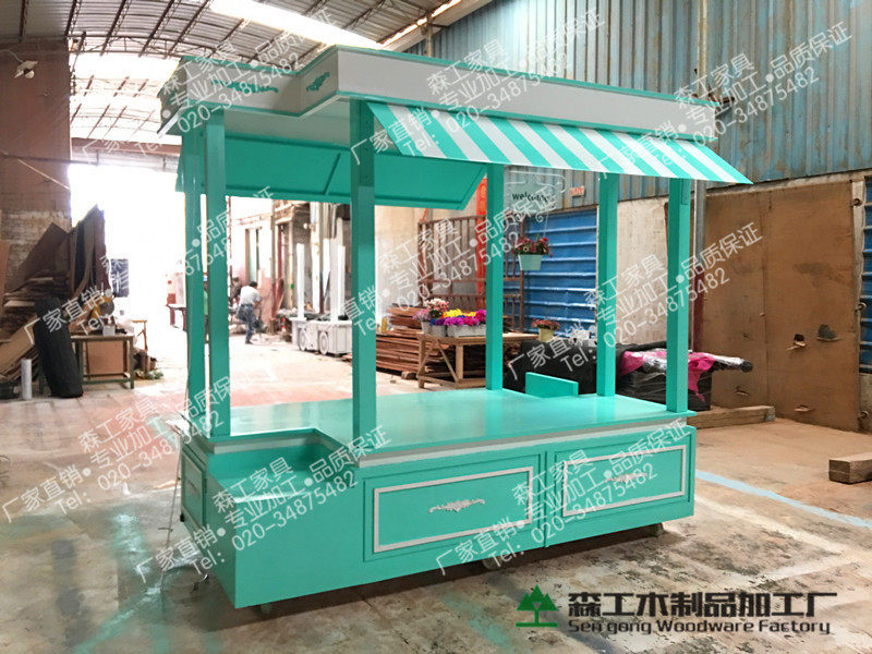 廣州實木移動流動售貨車定制