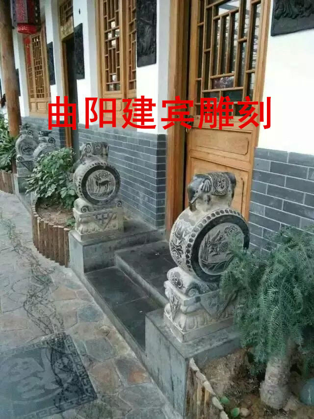 石雕門墩圖片/石雕門墩樣板圖 (1)