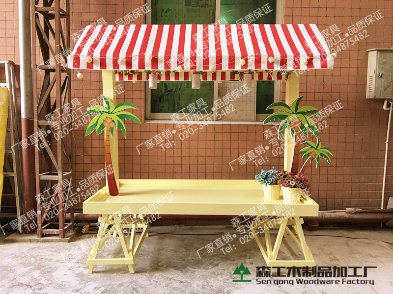 實木售貨車移動販賣車小吃車展示車