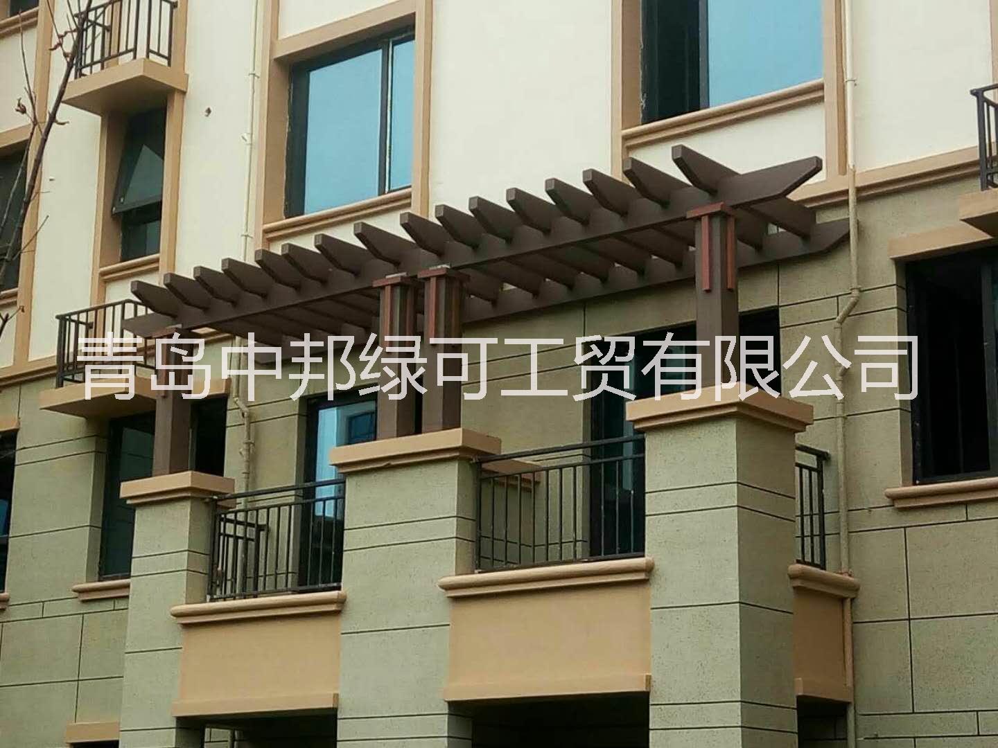 木塑廊架圖片/木塑廊架樣板圖 (2)