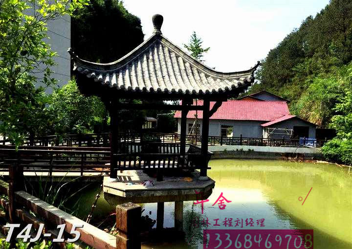 防腐木涼亭 庭院涼亭 公園六角亭 四角亭子 八角亭子