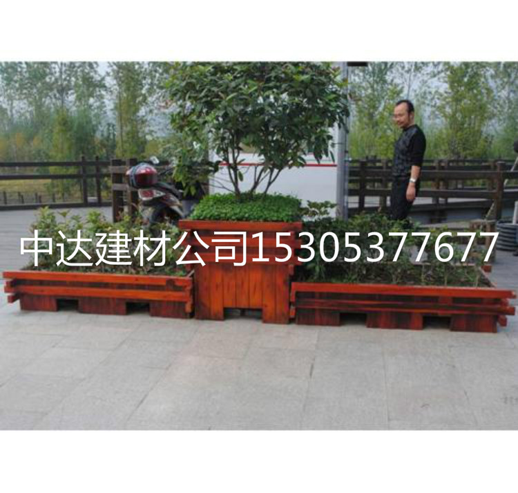 濟(jì)南專業(yè)出售水泥仿木花箱，仿木花桶