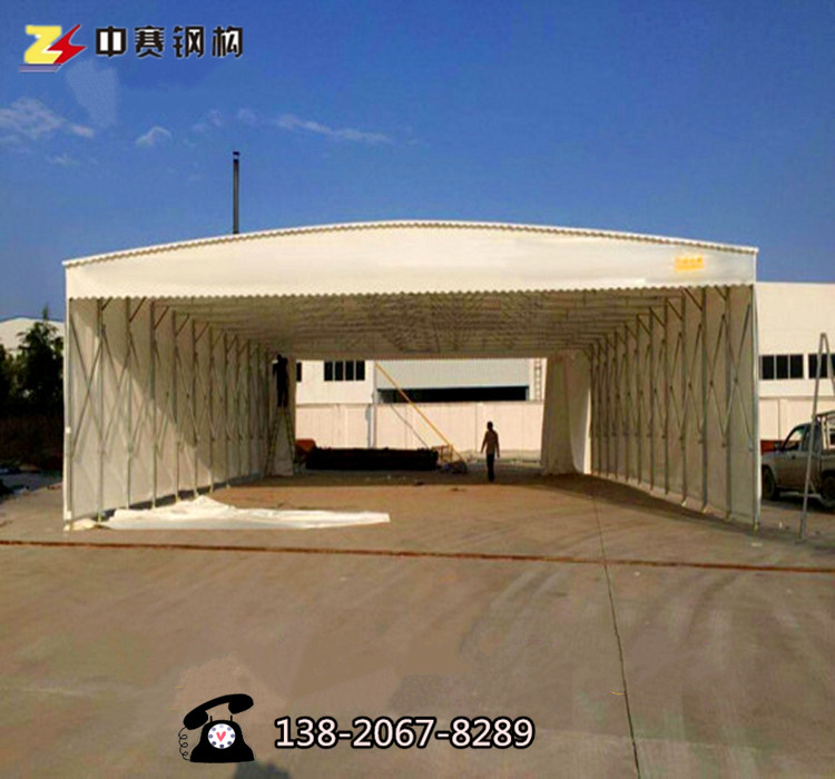 定做戶外倉庫推拉雨棚遮陽棚移動(dòng)帳篷車棚 伸縮雨蓬大排檔燒烤雨篷