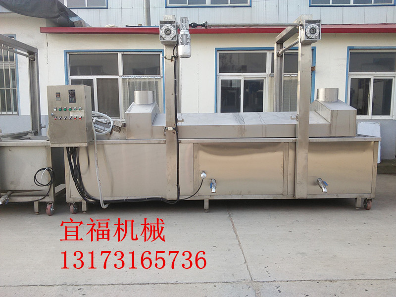 呼和浩特手撕牛肉干油炸生產(chǎn)線圖片