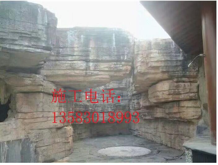 假瀑布工程圖片