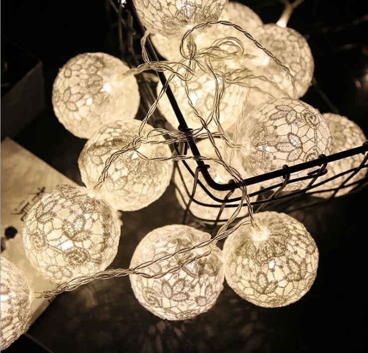 LED蕾絲球燈串婚禮節(jié)日家居燈飾圖片/LED蕾絲球燈串婚禮節(jié)日家居燈飾樣板圖 (1)