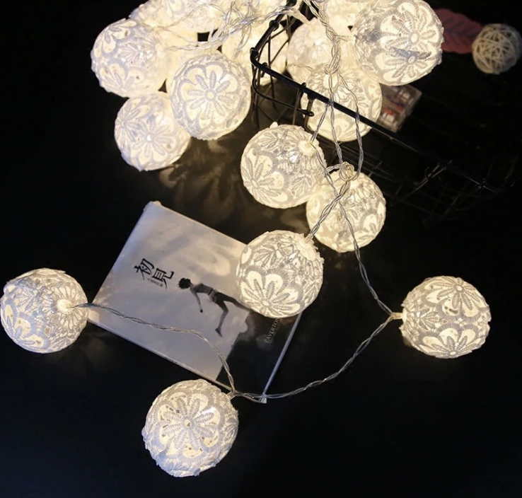 LED蕾絲球燈串婚禮節(jié)日家居燈飾圖片/LED蕾絲球燈串婚禮節(jié)日家居燈飾樣板圖 (4)