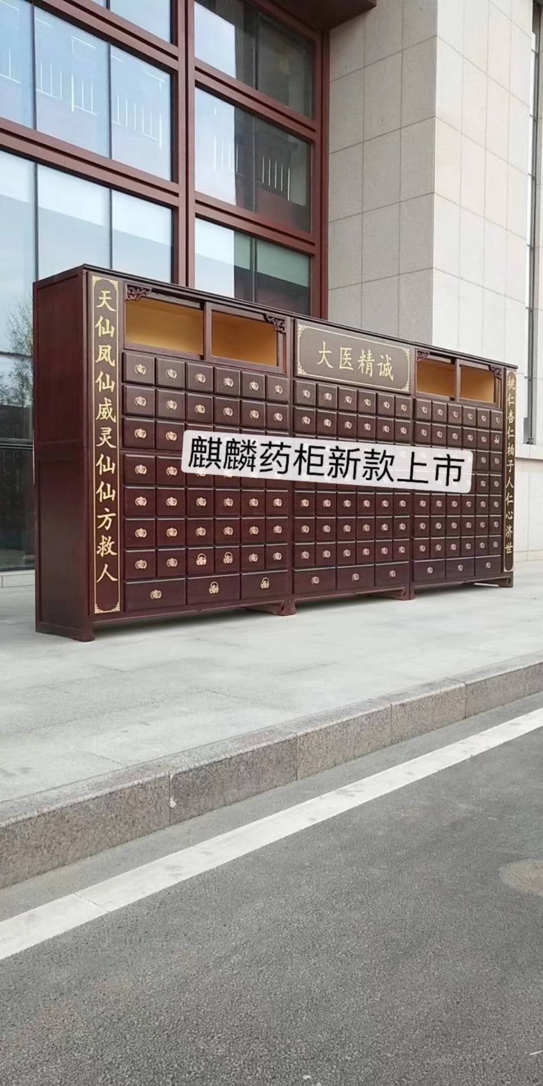 對聯(lián)中藥柜圖片/對聯(lián)中藥柜樣板圖 (4)
