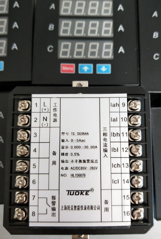 三電流電壓報(bào)警表TE-SE963圖片/三電流電壓報(bào)警表TE-SE963樣板圖 (2)