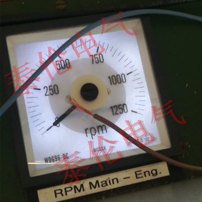 51C5船用转速表定做 WDF96-RPM广角度米分表背光 1250RPM DC24V