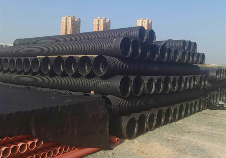 湖南永州雙壁波紋管排污管下水管圖片