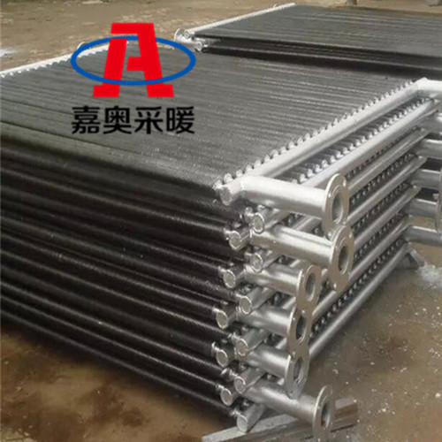 鋼制高頻焊翅片管暖氣片供應(yīng)車間廠房*翅片散熱器嘉奧采暖