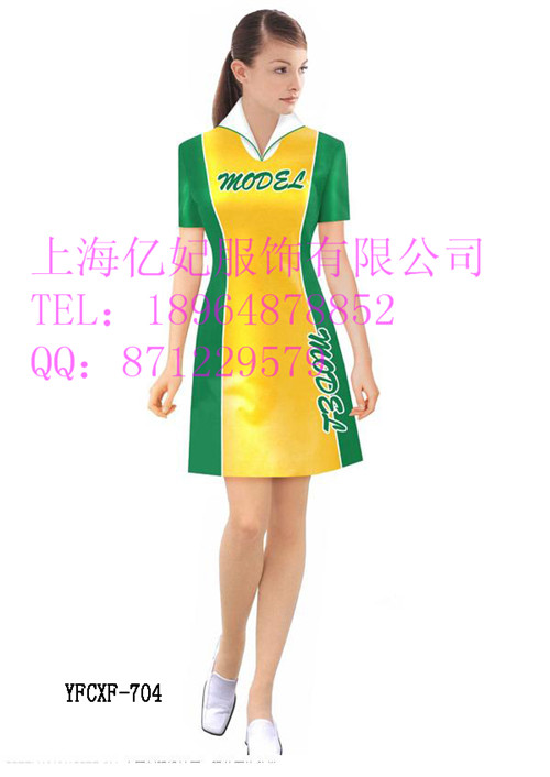 夏季促銷員工作服 酒水促銷裝圖片/夏季促銷員工作服 酒水促銷裝樣板圖 (2)