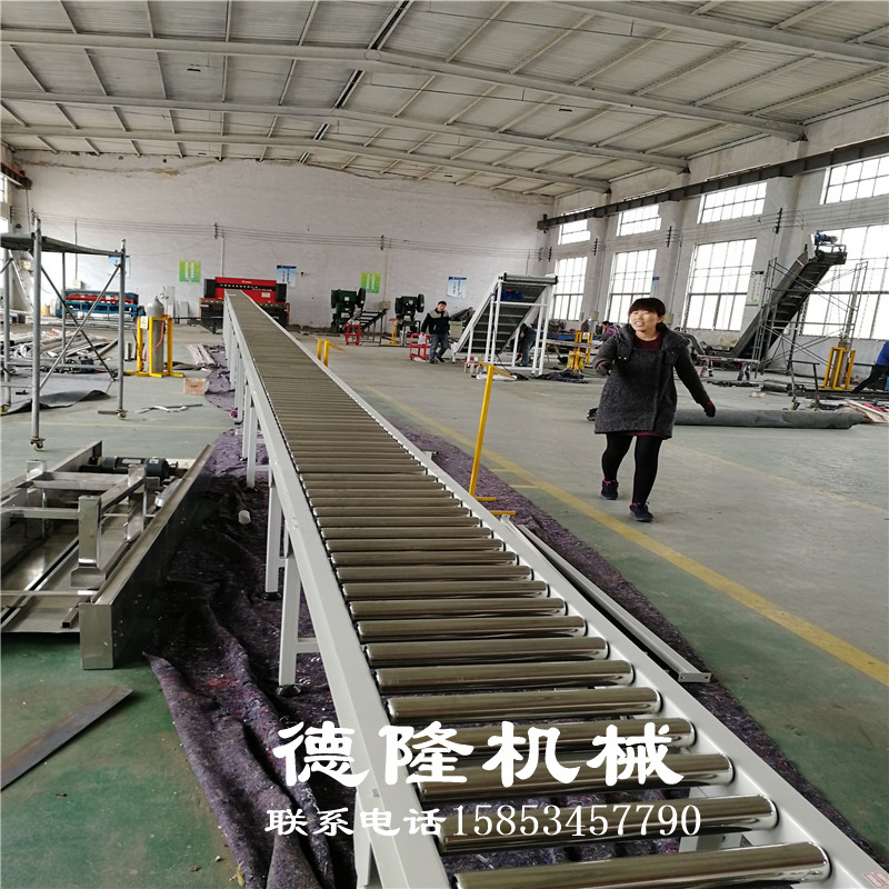 卸貨神器@無(wú)動(dòng)力不銹鋼滾筒輸送機(jī)圖片