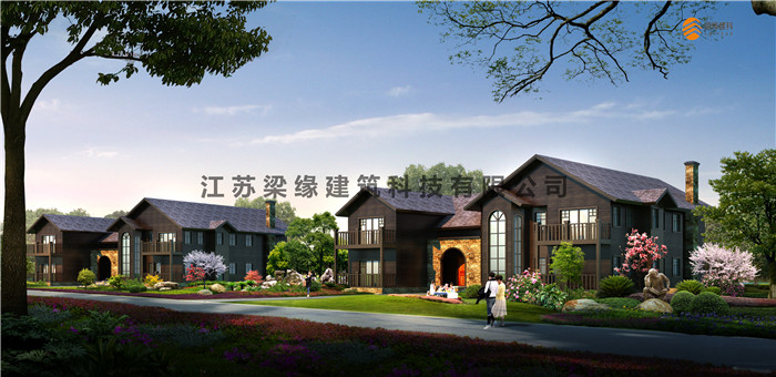 歐式木別墅 美式木屋 木屋別墅圖片