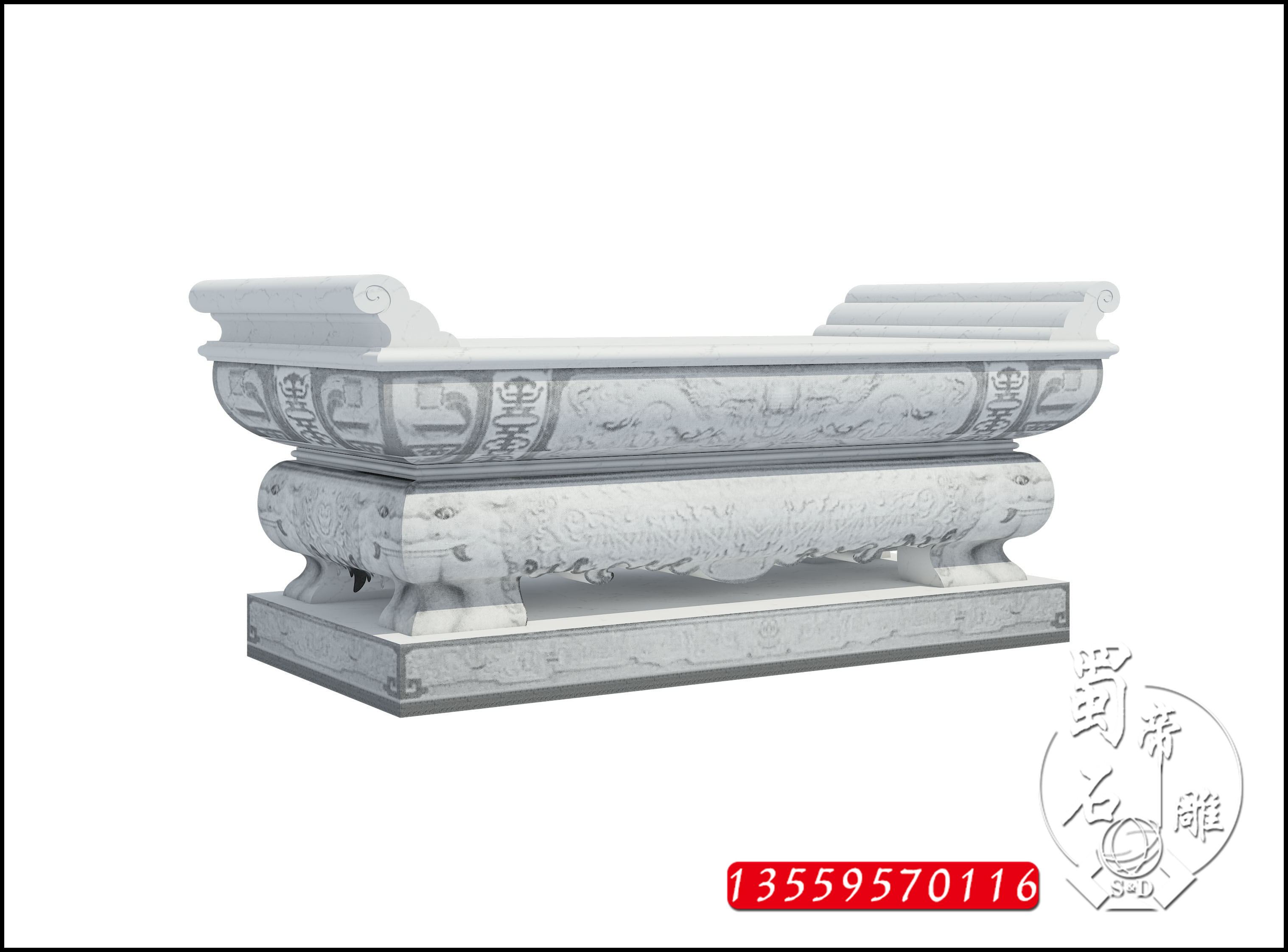 石雕供桌 寺廟青石案臺敬佛桌圖片/石雕供桌 寺廟青石案臺敬佛桌樣板圖 (3)