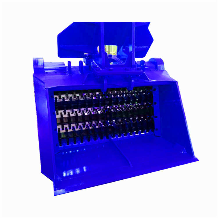 50裝載機(jī)破碎篩斗 煤炭破碎篩 土壤篩分處理破碎篩