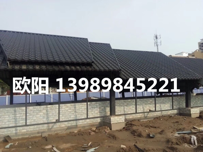 天津北京古建筑鋁鎂錳仿古瓦圖片