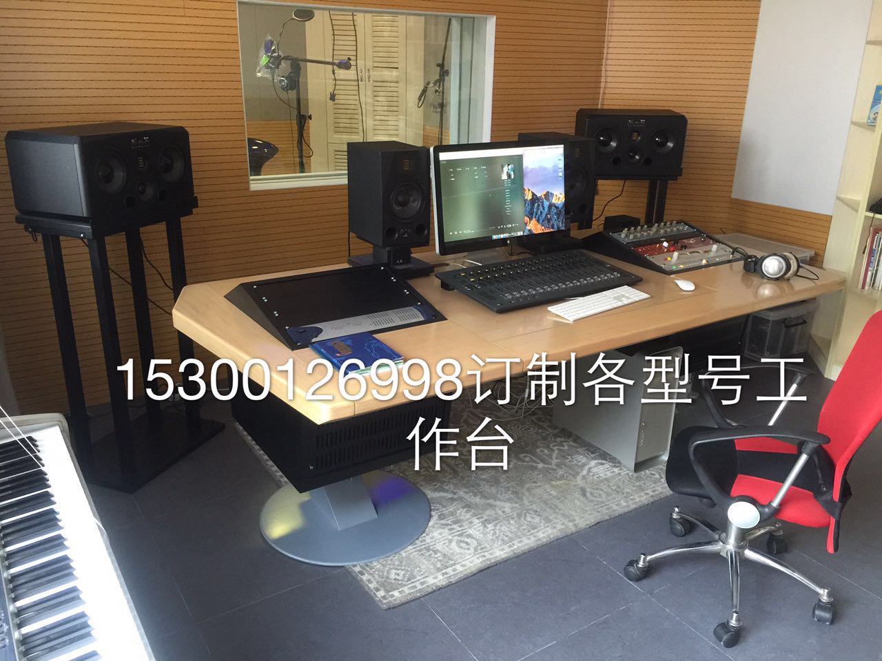 廠家定制直銷 錄音棚音頻工作臺、耳放支架