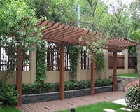 防腐木花架圖片/防腐木花架樣板圖 (4)