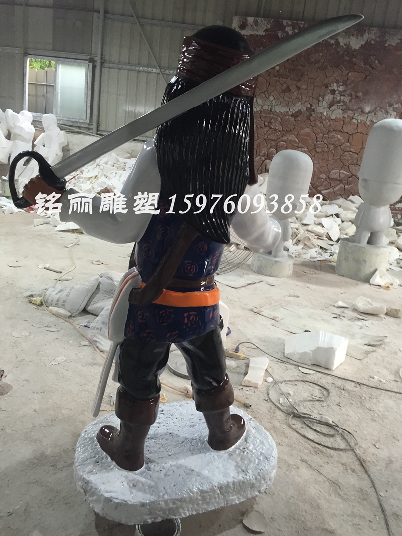 玻璃鋼雕塑海盜人物圖片/玻璃鋼雕塑海盜人物樣板圖 (2)