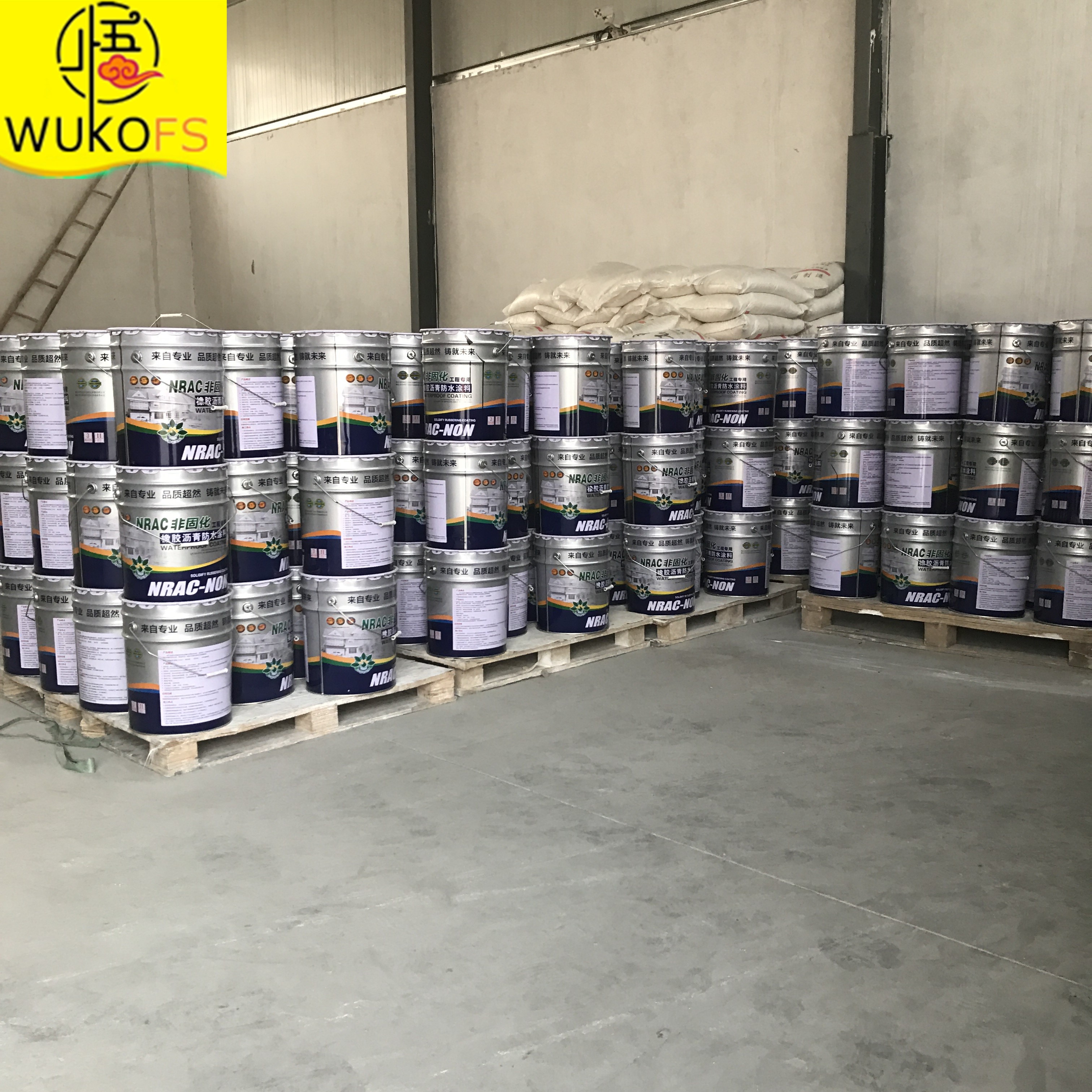 非固橡膠化防水涂料..圖片