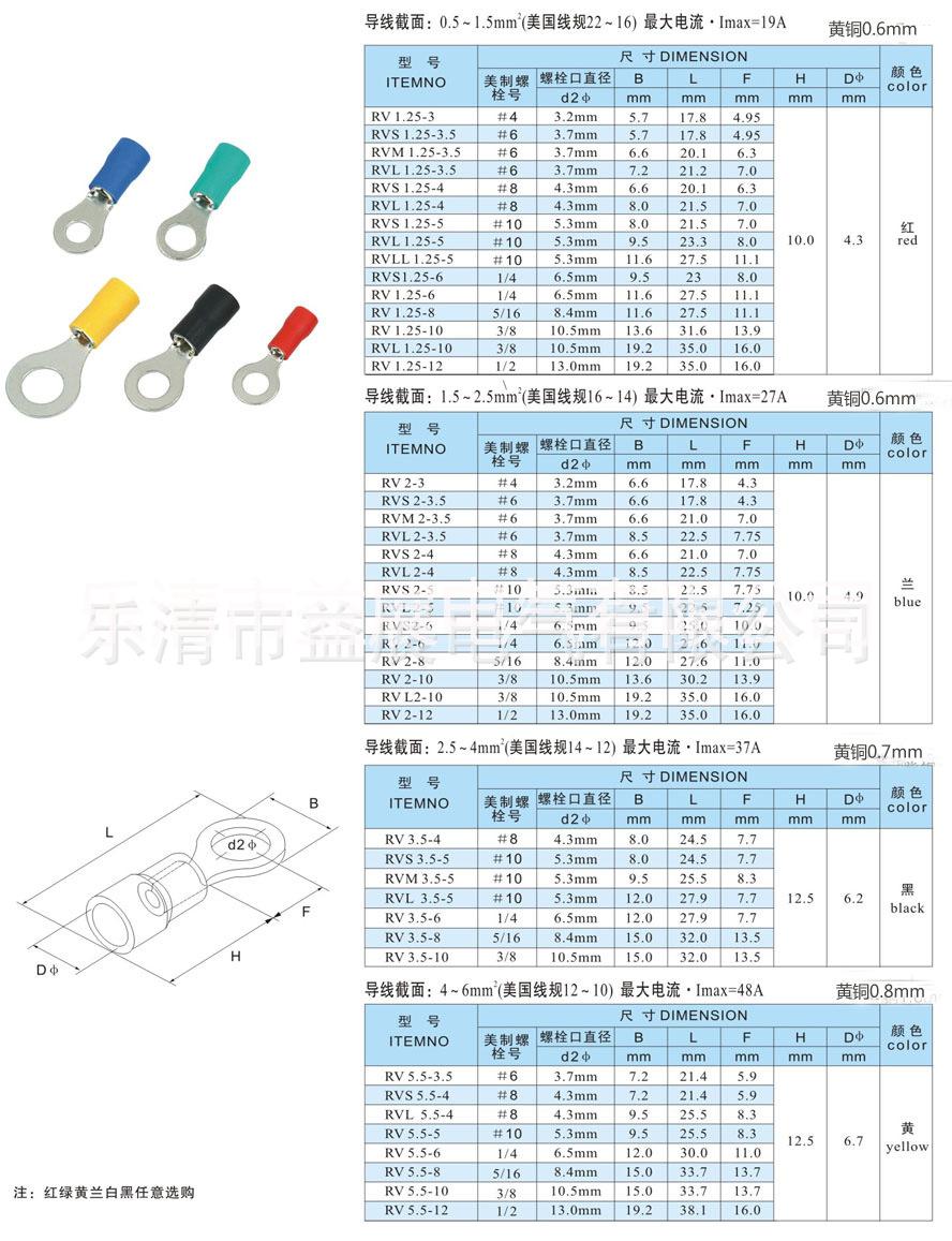 温州市冷压接线端子厂家