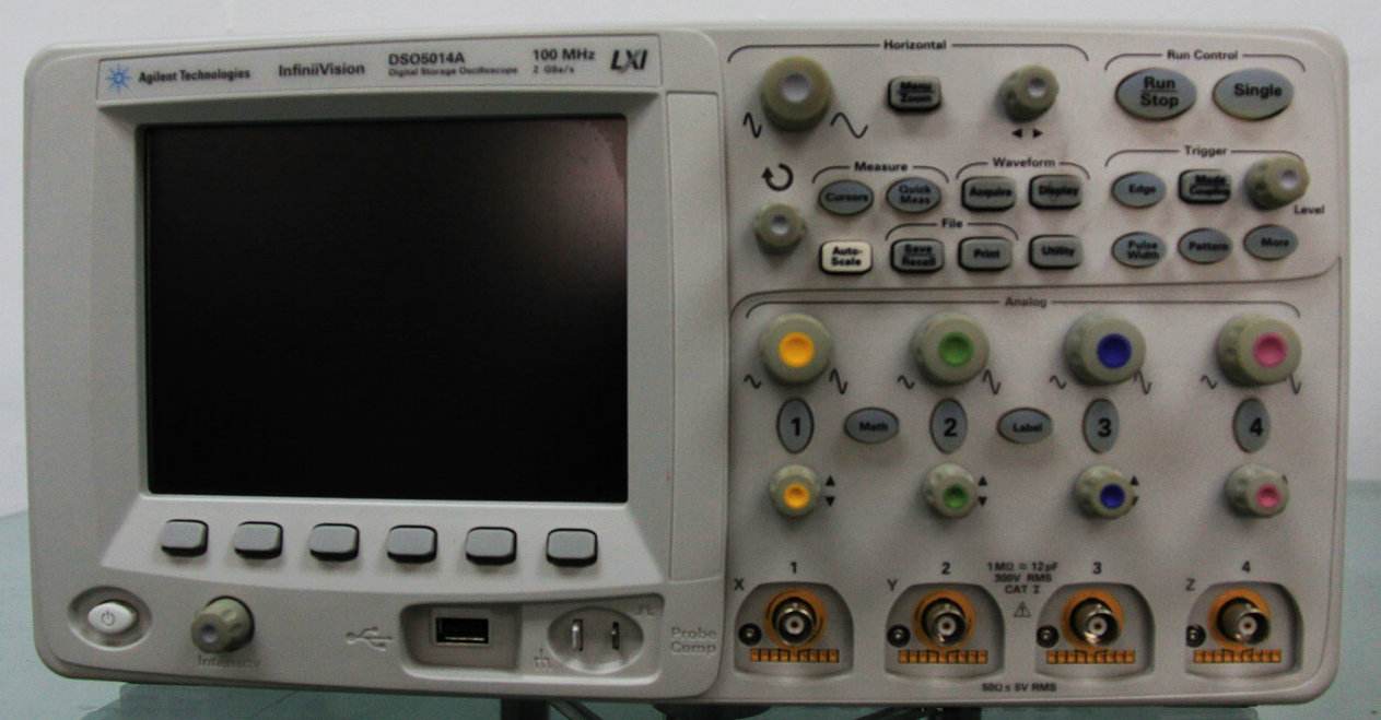 美國Agilent 安捷倫 DSO5014A 深儲示波器 100MHz 4通道 2G采樣率