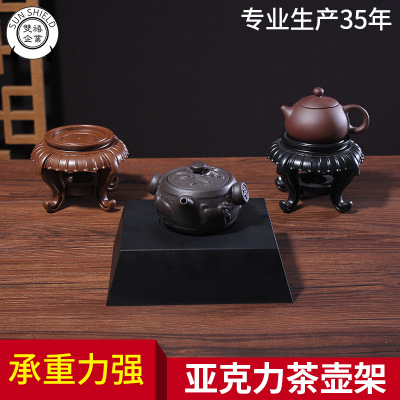 仿木支架古玩架 摆件玉石古玩架 水晶珠宝展会 茶壶架图片