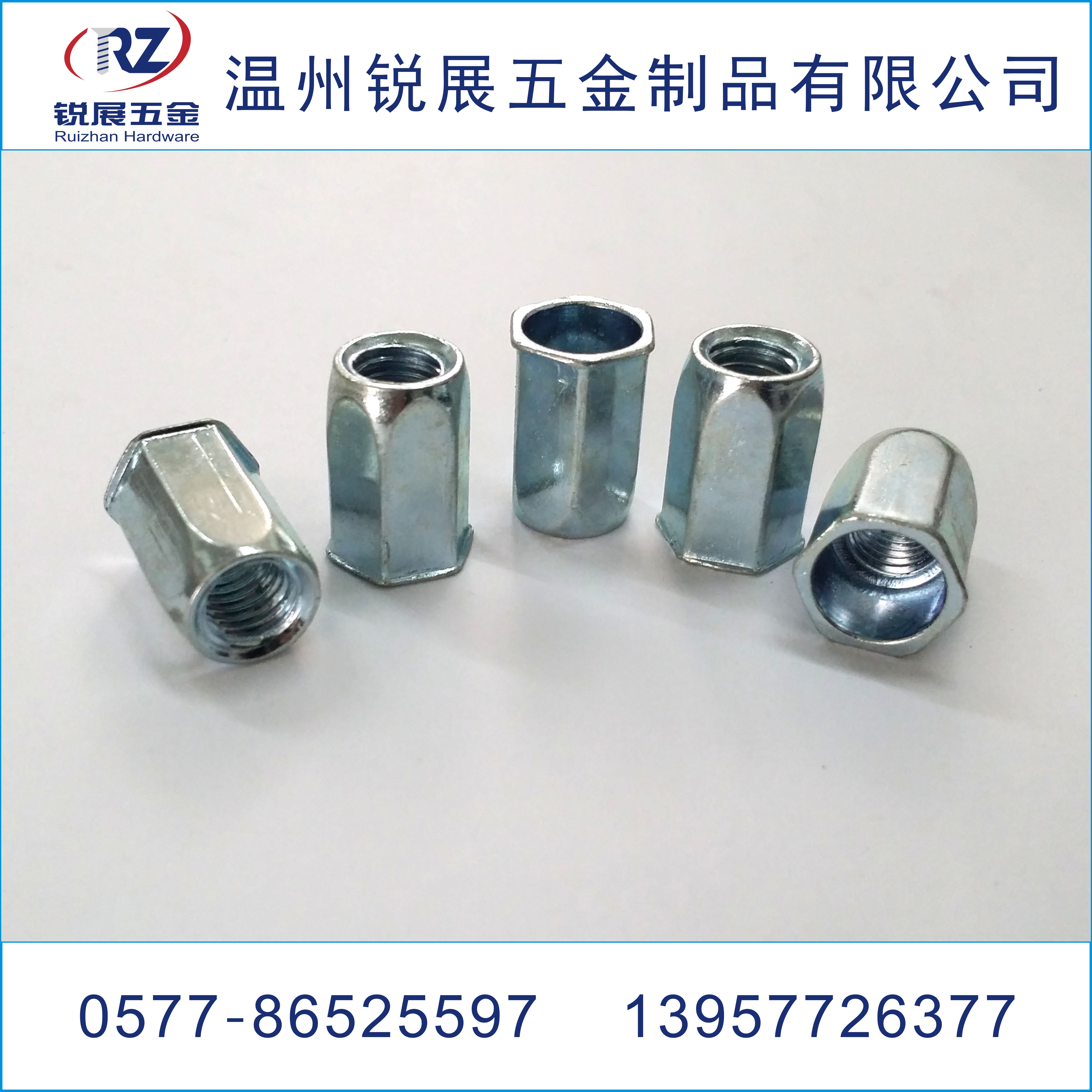 平頭全六角盲孔 六角螺母 M6圖片/平頭全六角盲孔 六角螺母 M6樣板圖 (4)