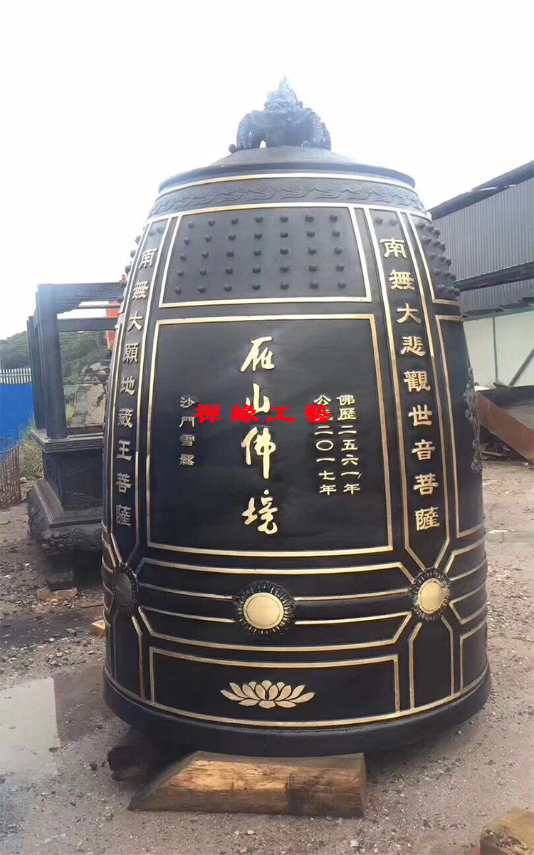 佛寺鐘鼓樓銅鐘圖片