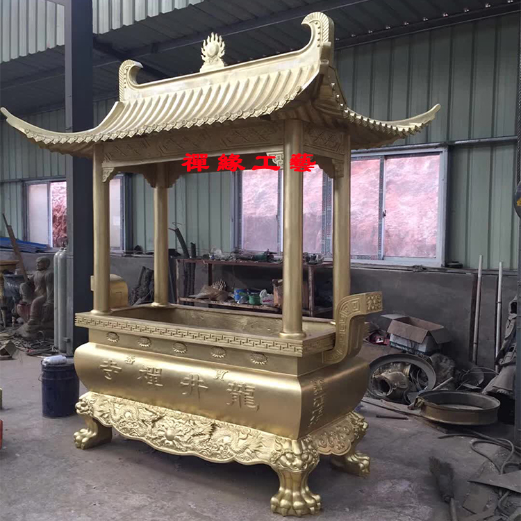 銅雕香爐圖片/銅雕香爐樣板圖 (3)