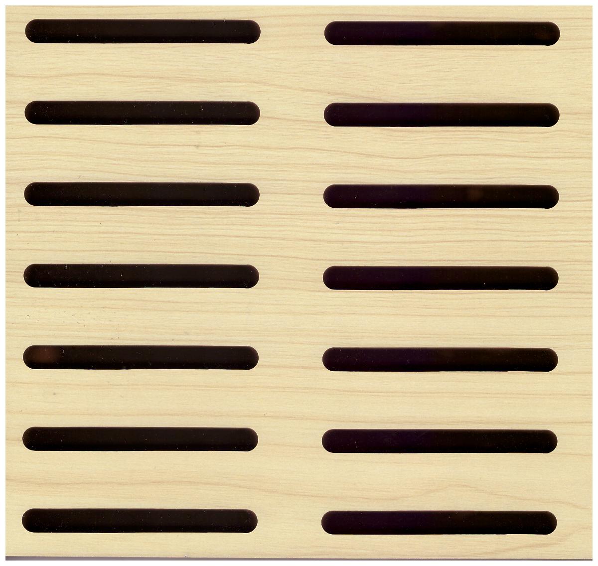 木質(zhì)條形孔吸音板