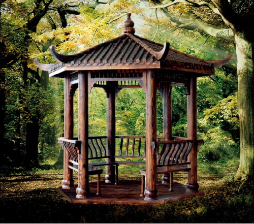 防腐木涼亭圖片/防腐木涼亭樣板圖 (3)