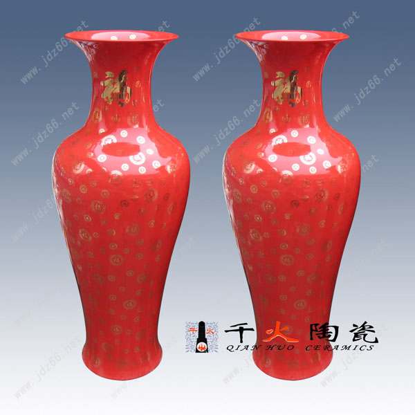 中國(guó)紅陶瓷大花瓶圖片/中國(guó)紅陶瓷大花瓶樣板圖 (3)